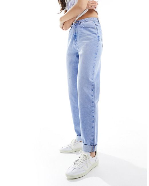 Asos Design relaxed mom jeans bright mid