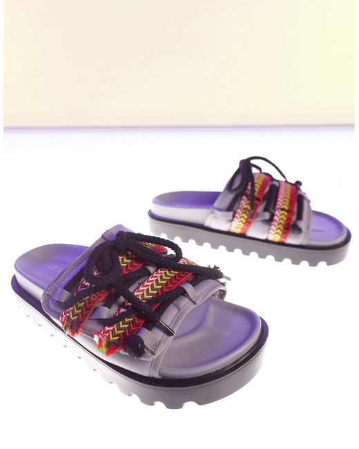 Asos Design chunky neoprene sandals with skater detailing-