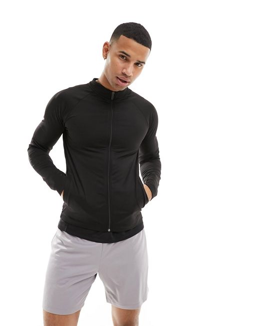 Asos 4505 long sleeve muscle fit zip-up training track top