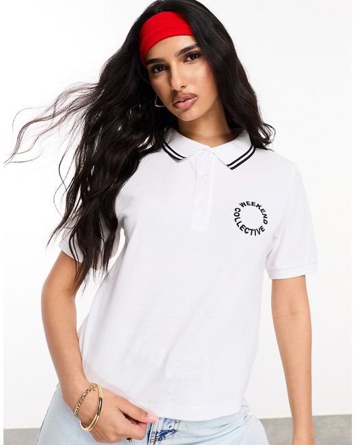 ASOS Weekend Collective DESIGN Weekend Collective polo shirt with embroidered logo