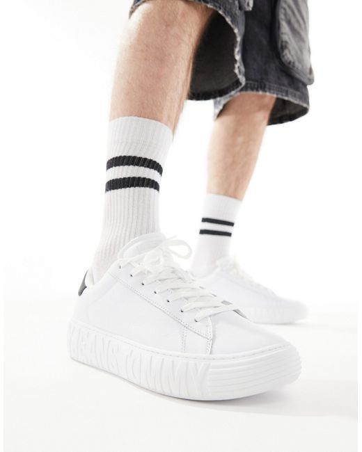 Tommy Jeans leather outsole sneakers