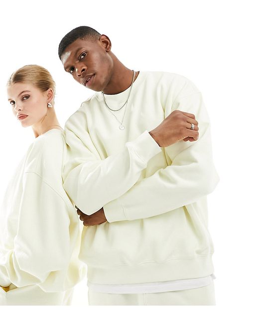 Weekday oversized sweatshirt pale exclusive to part of a set