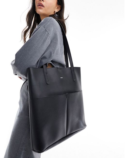 Pasq two pocket tote bag with removable pouch