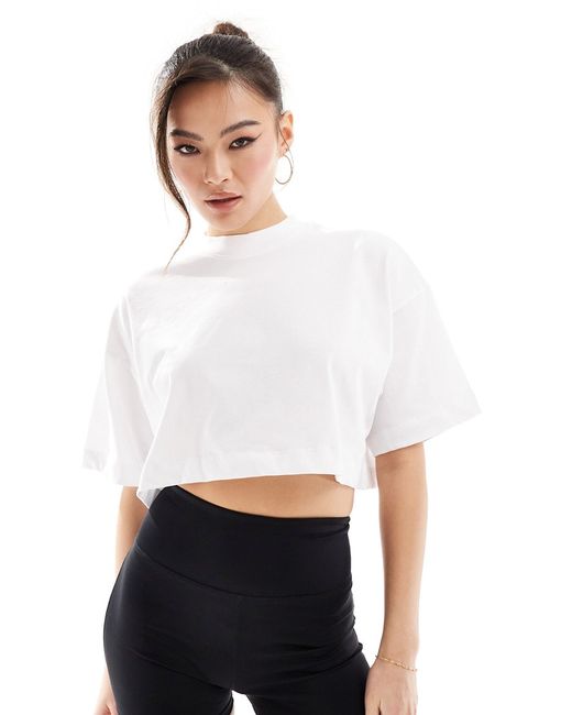 Asos 4505 Icon boxy heavyweight cropped t-shirt with quick dry