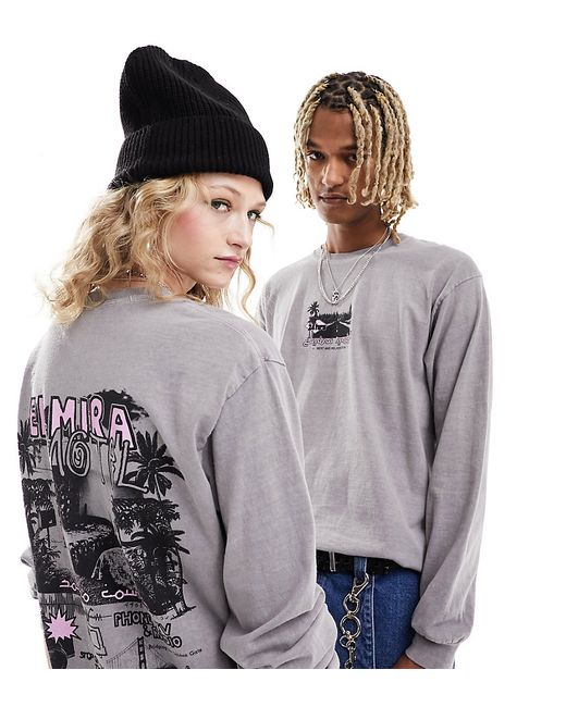 Reclaimed Vintage oversized long sleeve T-shirt with back graphic