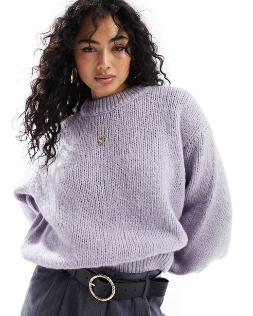 Asos Design loose knit sweater lilac-
