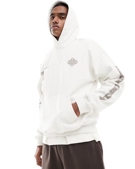 The Couture Club blurred emblem graphic hoodie off