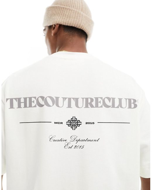 The Couture Club script graphic relaxed t-shirt off