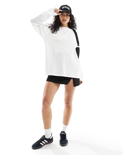 Asos Design long sleeve skater T-shirt