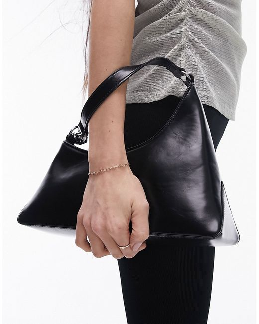 TopShop Sonia asymmetric shoulder bag with chain detail