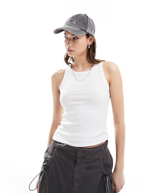 Weekday rib fitted tank top
