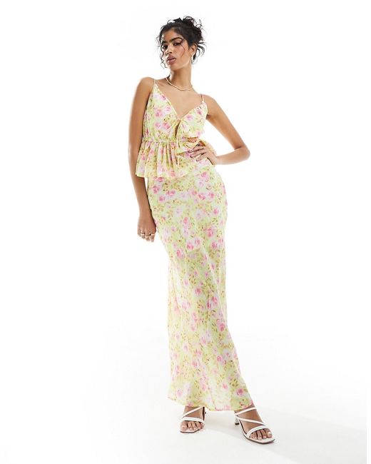 Asos Design spliced detail maxi skirt floral print part of a set-