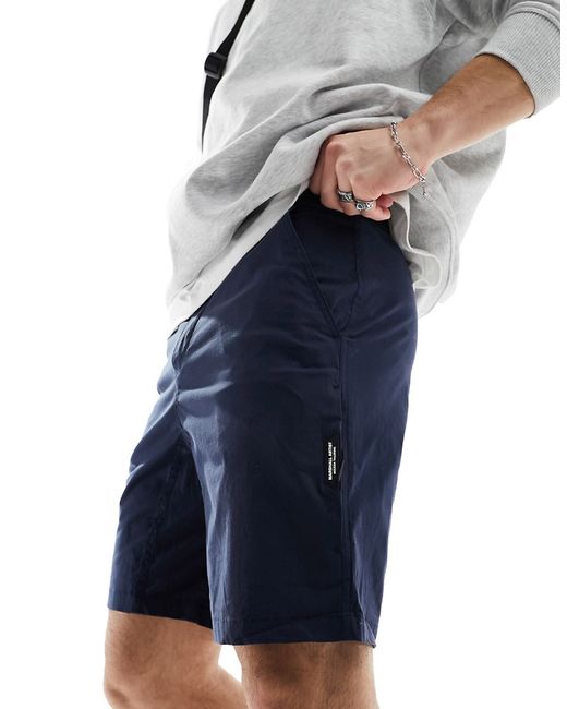 Marshall Artist zip side pocket shorts navy-