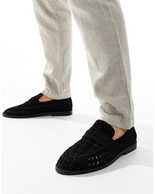 River Island woven loafers