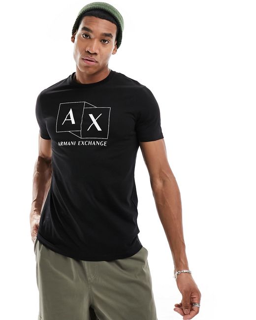 Armani Exchange boxes logo slim fit T-shirt
