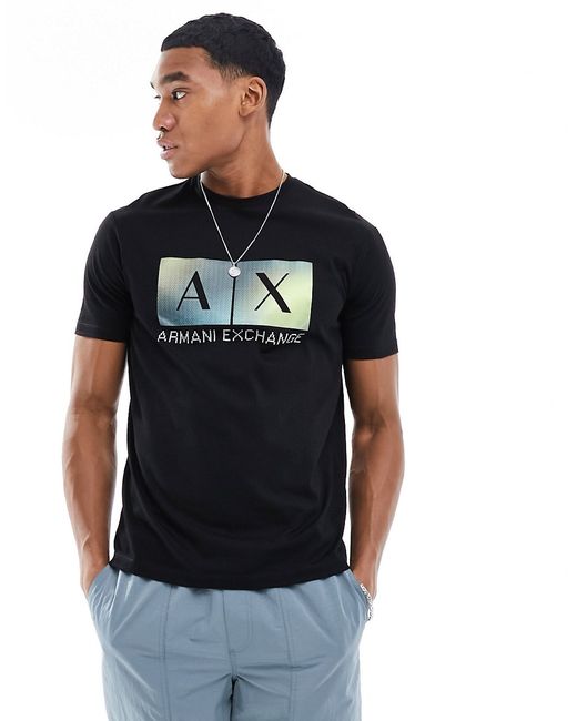 Armani Exchange chest box logo T-shirt