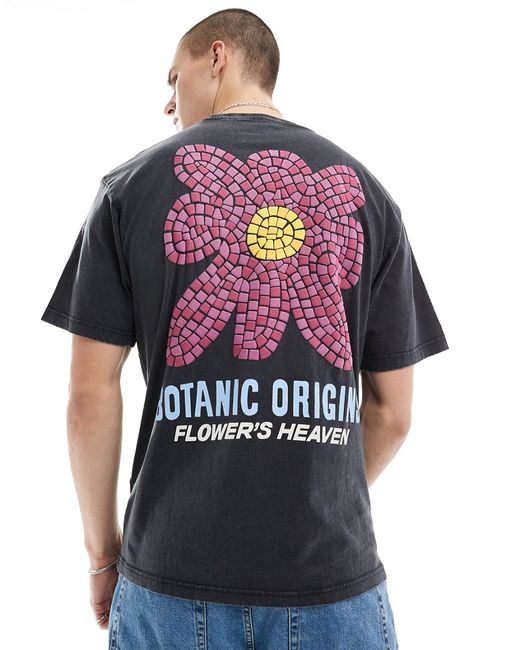 Pull & Bear botanic origins printed T-shirt