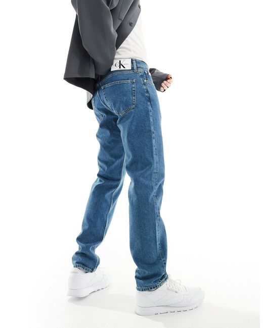 Calvin Klein Jeans authentic straight leg jeans mid wash-
