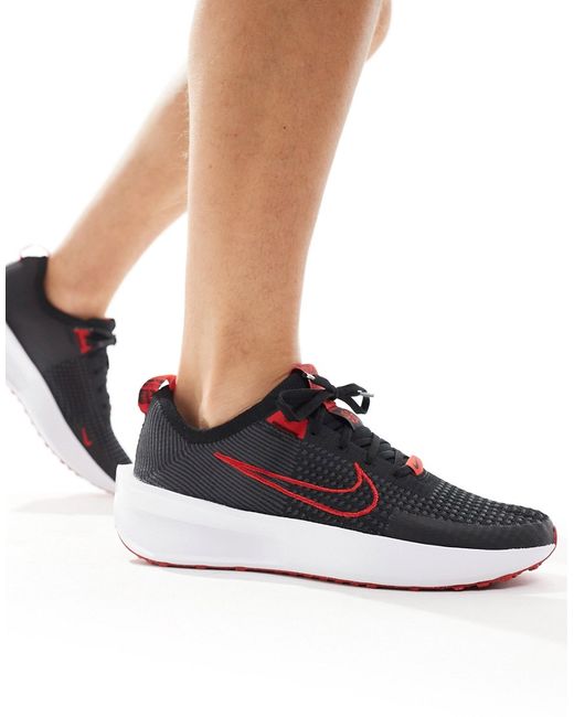Nike Running Interact Run sneakers and red