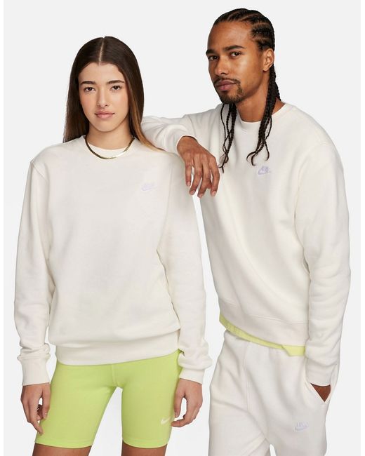 Nike Club crew sweatshirt off white-