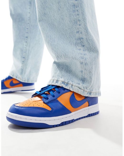 Nike Dunk Low Retro sneakers and orange