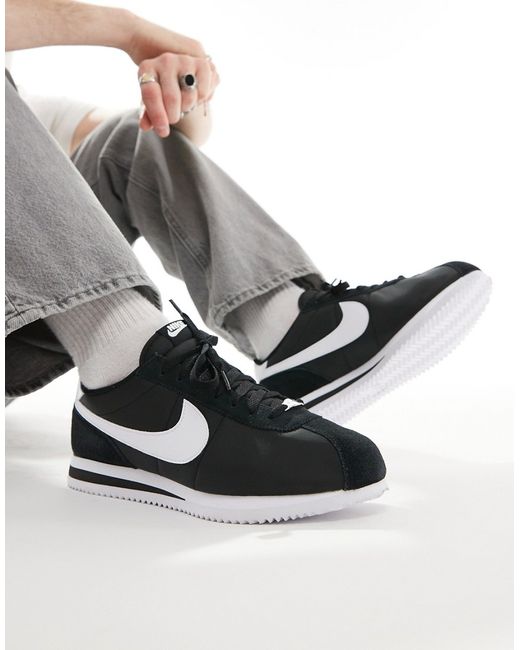Nike Cortez nylon sneakers and white