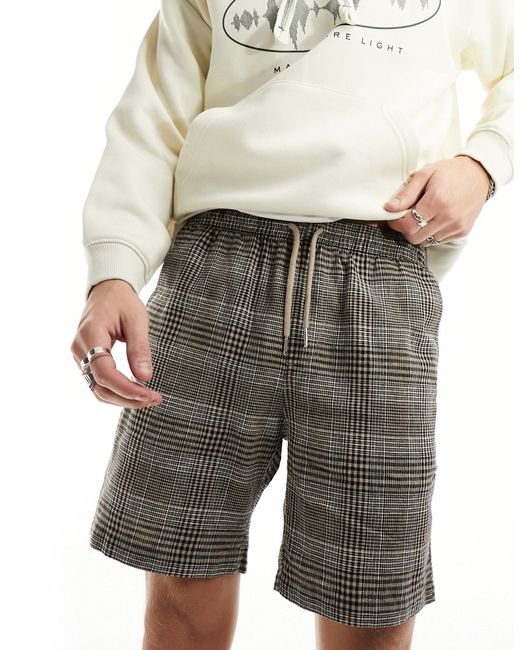 Farah redwald plaid shorts