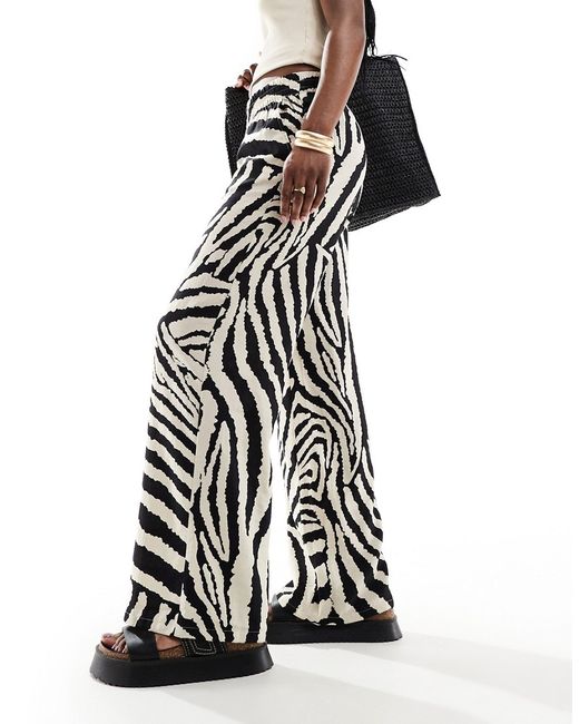 Jdy wide leg pants zebra print-