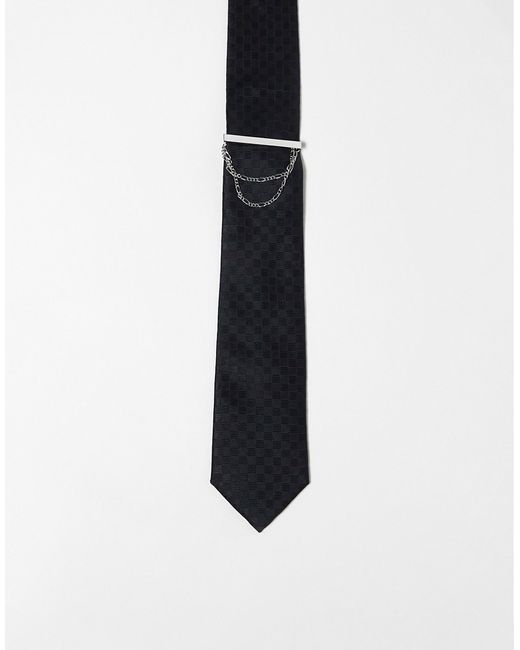 Asos Design slim tie with bar