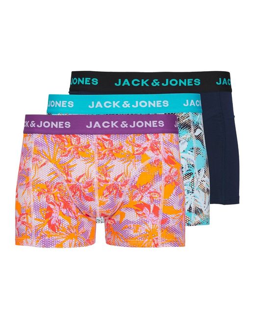 Jack & Jones 3 pack floral briefs multi-
