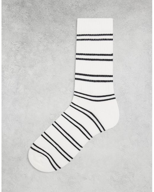 Asos Design striped sock and navy