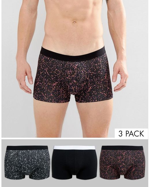 New Look Boxers With And Spray Wash 3 Pack