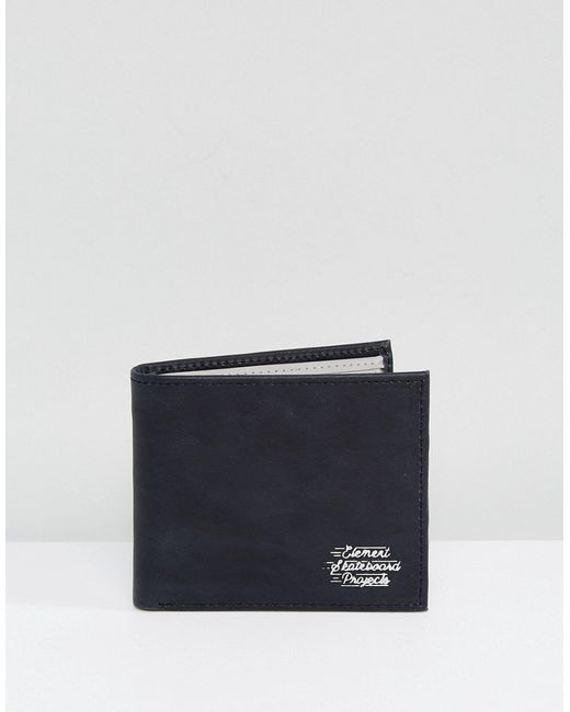Element Dogma Embossed Logo Leather Wallet in With Coin Pocket