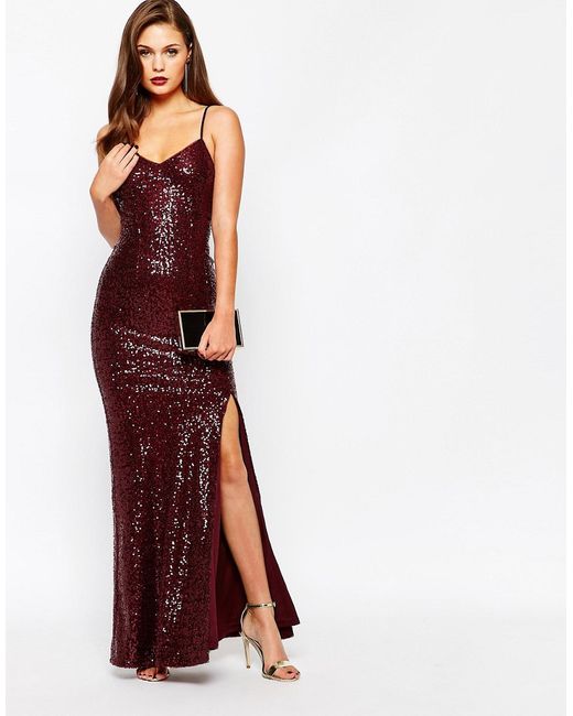 New Look Sequin Strappy Maxi Dress