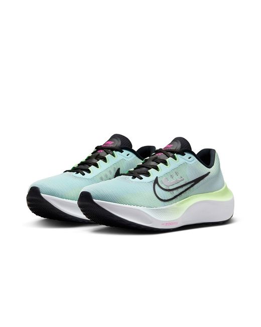 Nike Running Zoom Fly sneakers glacier and green