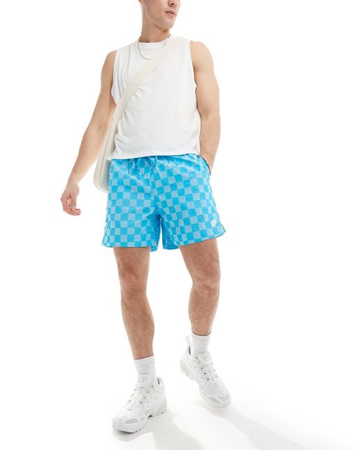 Nike Club checkerboard shorts