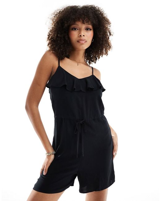 Only frilled tie front romper