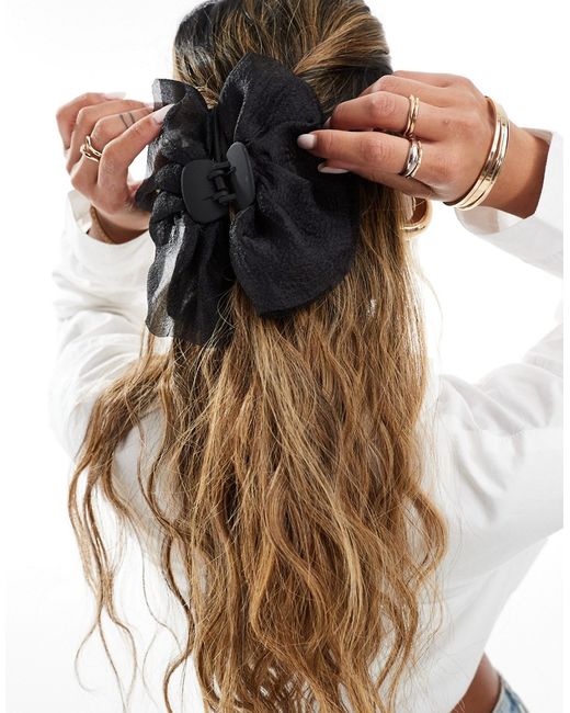 Asos Design hair clip claw with frill design