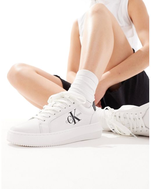 Calvin Klein Jeans monogram chunky cupsole sneakers multi-