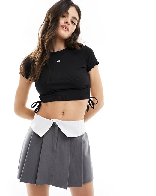 Tommy Jeans cropped ribbed top