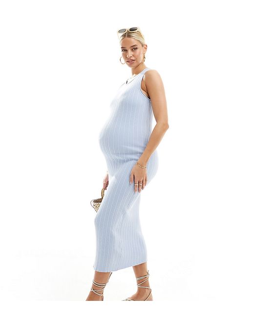 ASOS Maternity DESIGN Maternity knitted tank midaxi dress