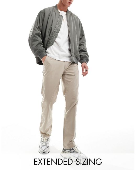 Asos Design straight fit ripstop pants