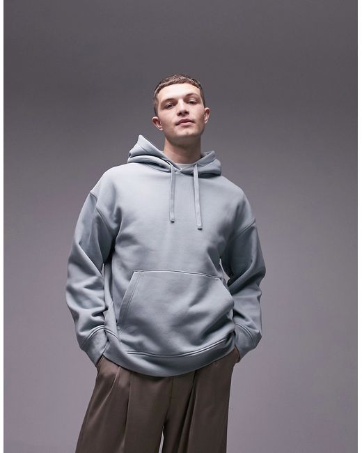 Topman oversized hoodie sage-