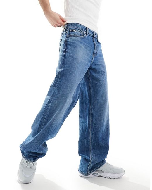 Calvin Klein Jeans loose straight jeans dark wash-