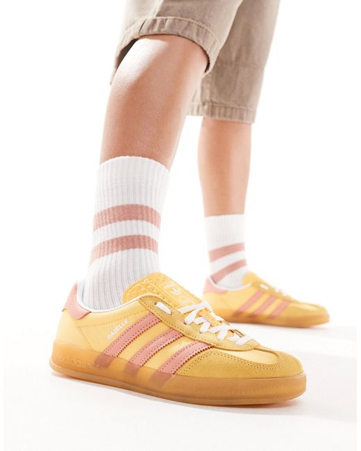 Adidas Originals Gazelle Indoor sneakers mustard and orange-