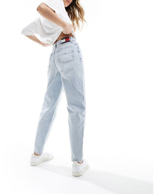 Tommy Jeans ultra high tapered mom jeans light wash-