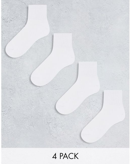 Lindex sports ribbed ankle socks 4 pack