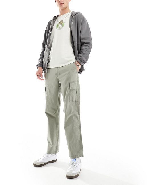 Selected Homme loose fit cargo pants khaki-