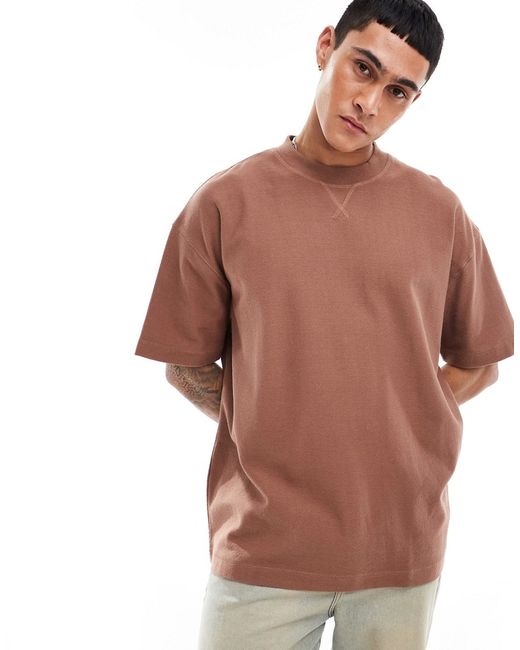 Asos Design oversized fit t-shirt with ribbed detailing