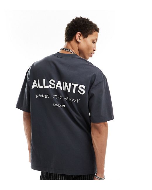 AllSaints Underground oversized T-shirt night exclusive to